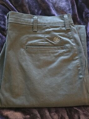 Wrangler Riata Relaxed Fit Black Pants Men's 37x34